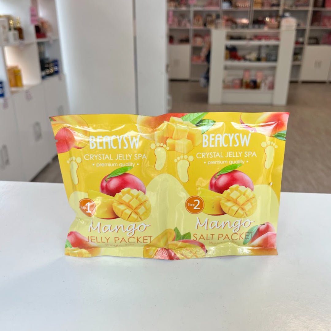 Sal de baño para pies, paso 1 y 2 Mango