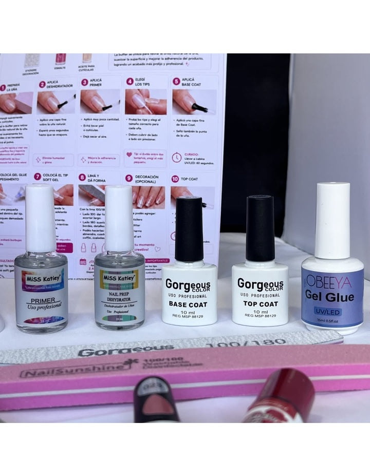 Kit completo soft gel con guia paso a paso