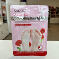 Mascarilla hidratante para pies de rosas