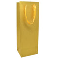Bolsa de regalo para botellas dorado glitter 34.5x12x10cm