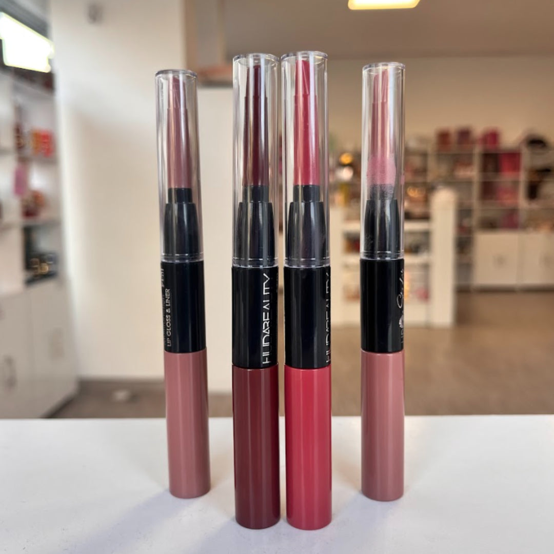 Labial matte líquido + delineador
