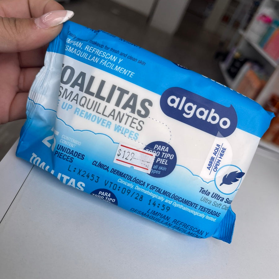 Toallitas desmaquillantes algabo