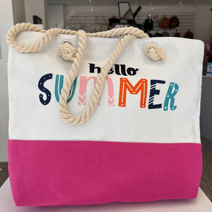 Bolso hello summer rosa