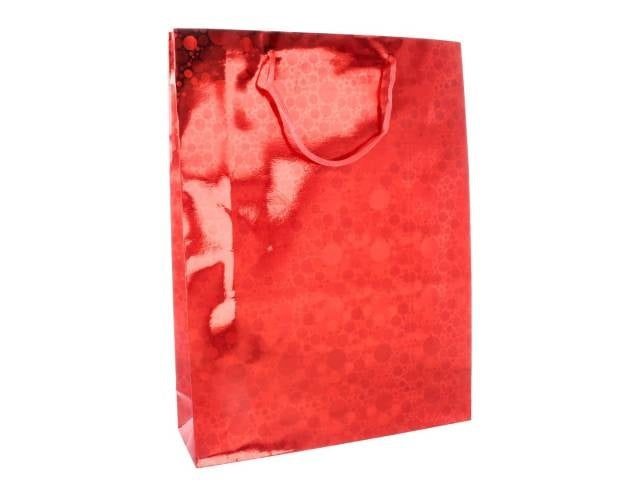 Bolsa para regalo roja brillante 22x18cm
