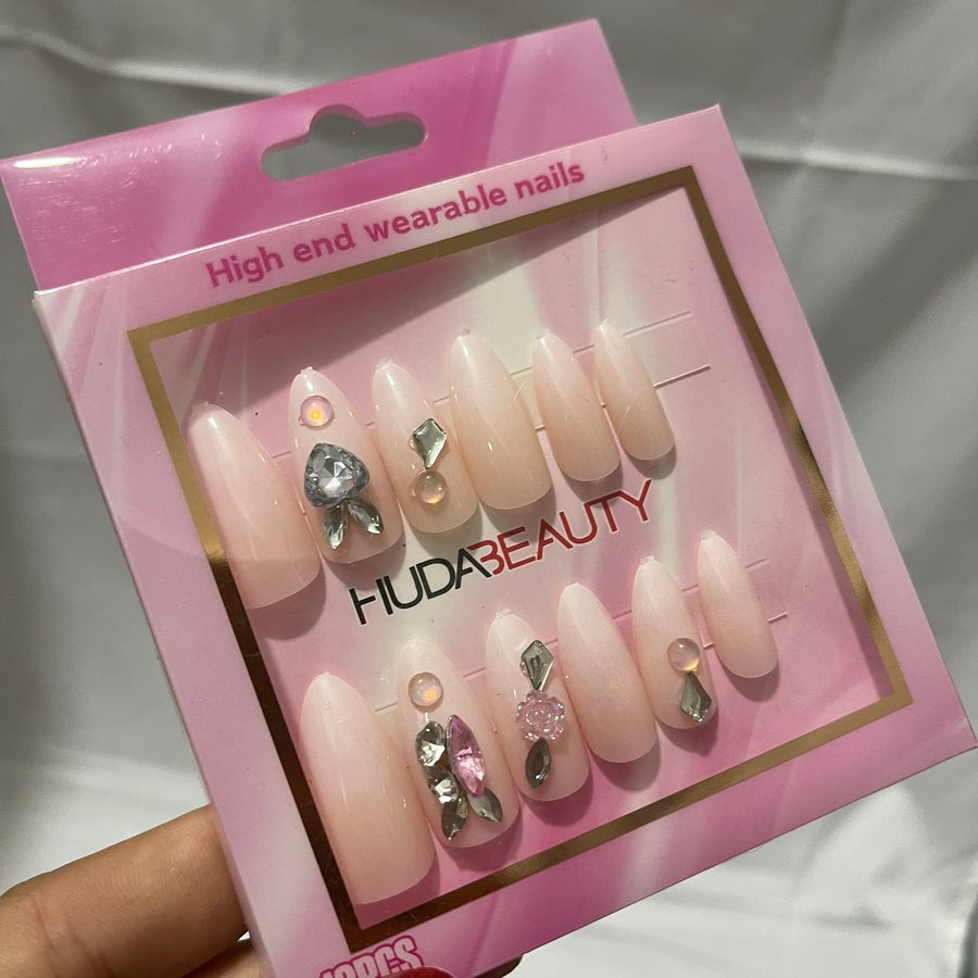 Uñas press on con accesorios 12pcs
