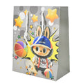 Bolsa de papel para regalos 23x18cm. Gris labubu