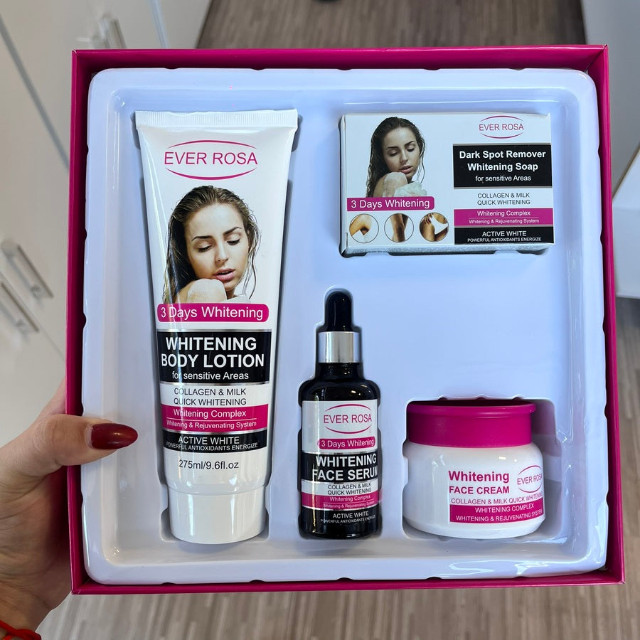 Kit completo skincare blanqueador