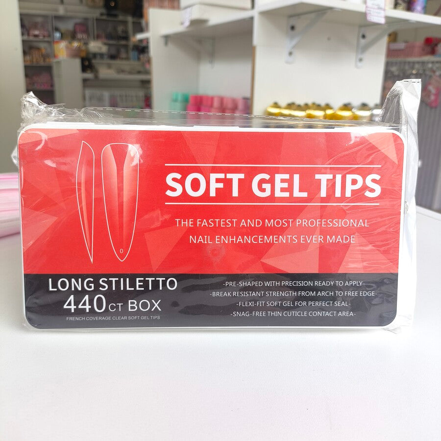Tips Soft Gel Long Stiletto