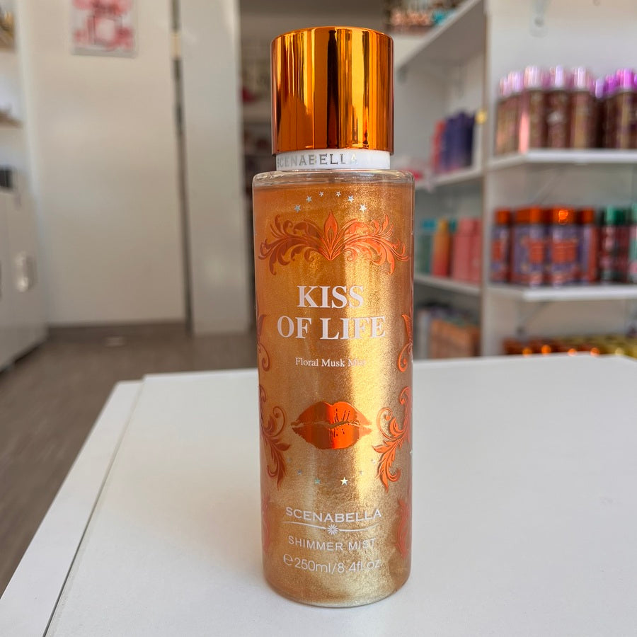 Body Splash glitter KISS 250mL