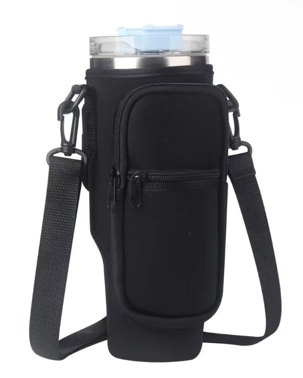 Bolso bandolera vaso Negro