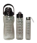 Set x3 botellas motivacionales negras