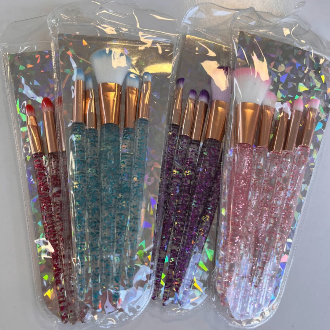 Set de brochas glitter