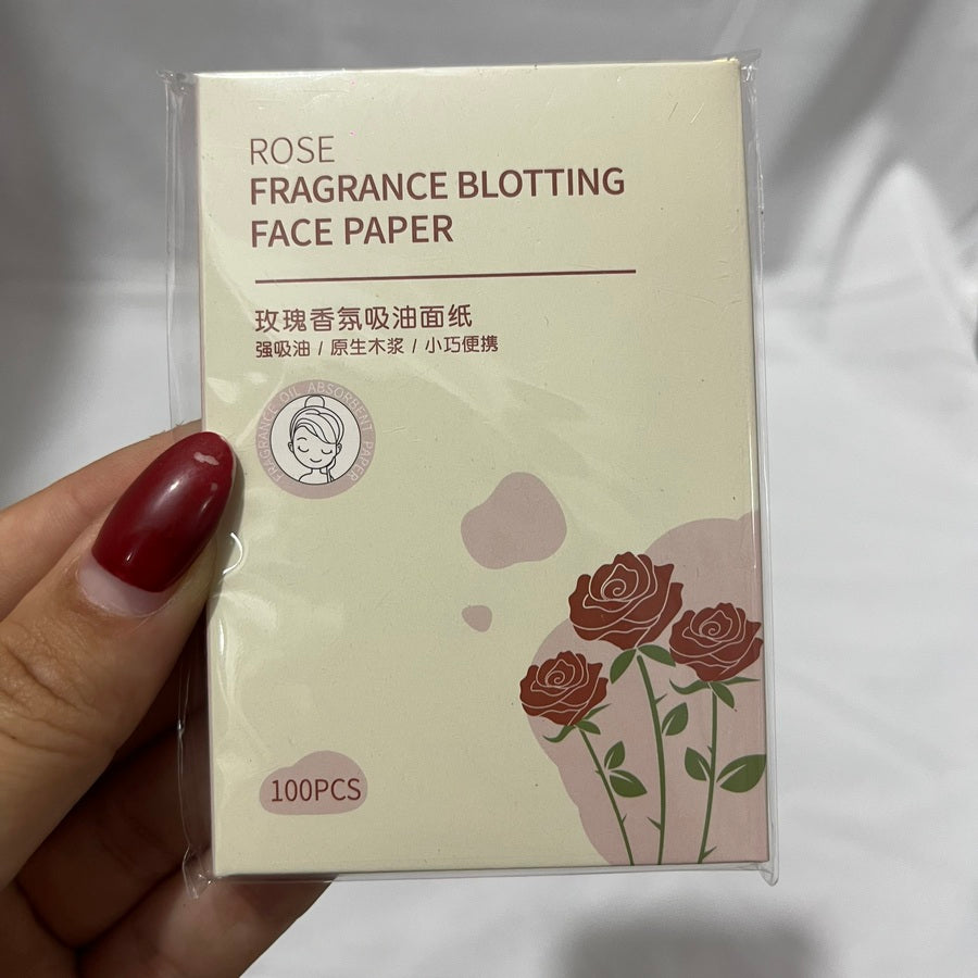 Hoja de rosas facial absorvente x100pcs
