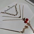 Set x3 collares cereza