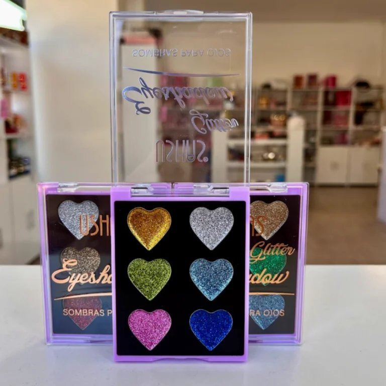 Paleta de sombras Ushas x6 tonos Glitter