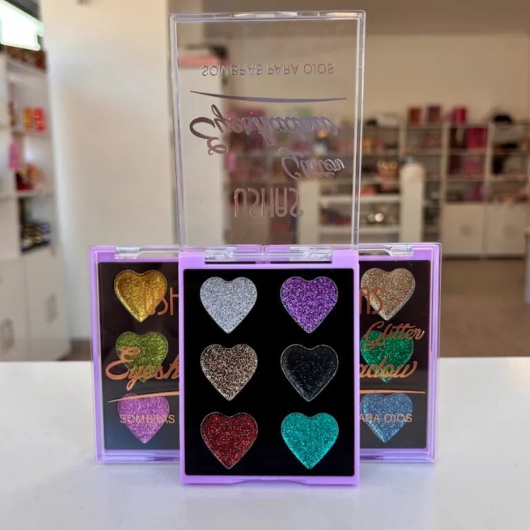Paleta de sombras Ushas x6 tonos Glitter
