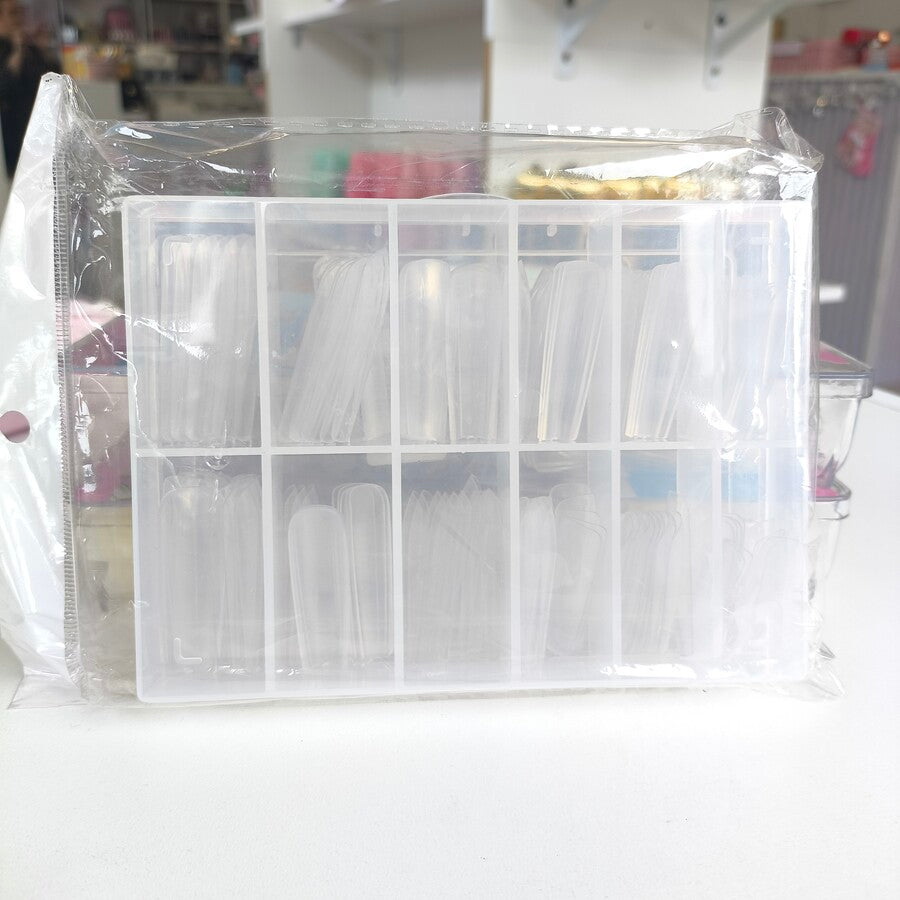 Tips para uñas transparentes 132u