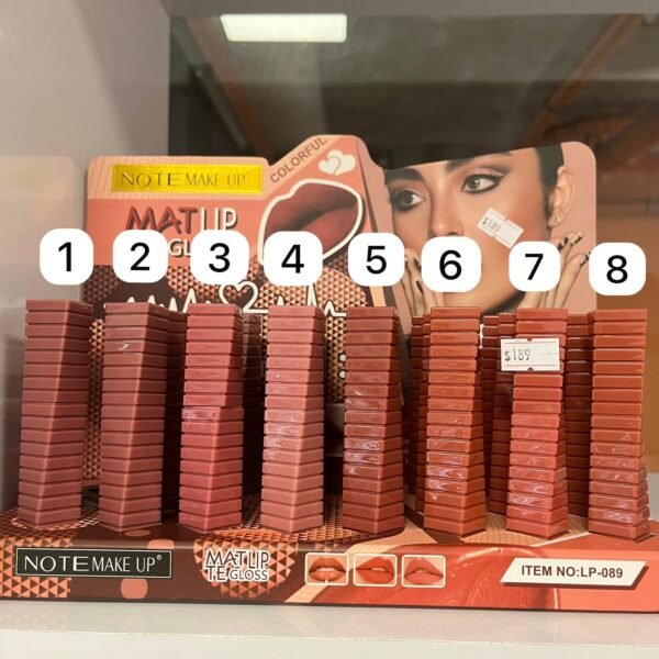 Labial matte Lip note makeup
