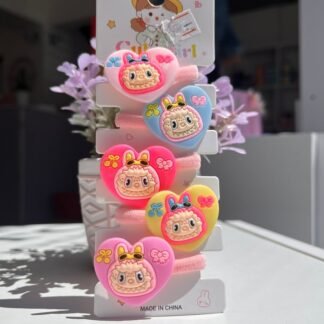 Set x5 colitas Labubu corazón