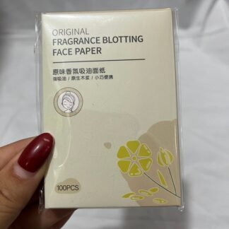 Hoja de arroz facial absorvente  flores amarillas x100pcs