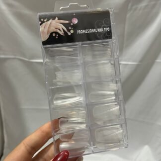 Tips uñas soft gel coffin x100pcs