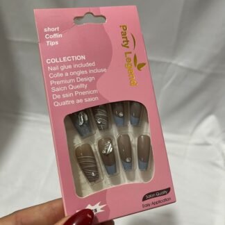 Set uñas press on party legend