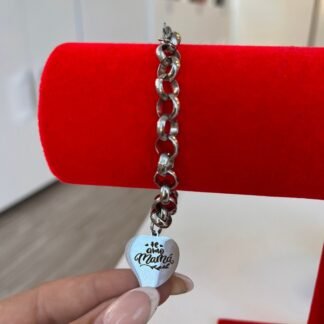 Pulsera acero quirúrgico “te amo mamá”