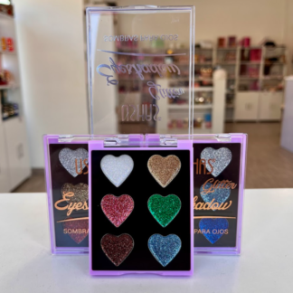 Paleta de sombras Ushas x6 tonos Glitter