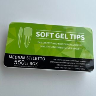 Tips Soft Gel Medium Stiletto 550pcs